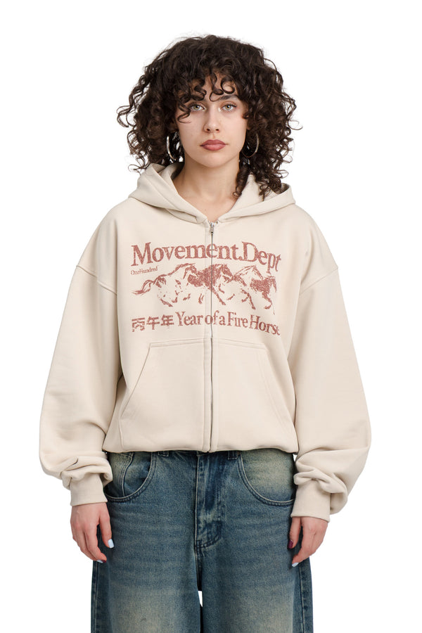 Bluza Puffy Zip Wild Movement Almond