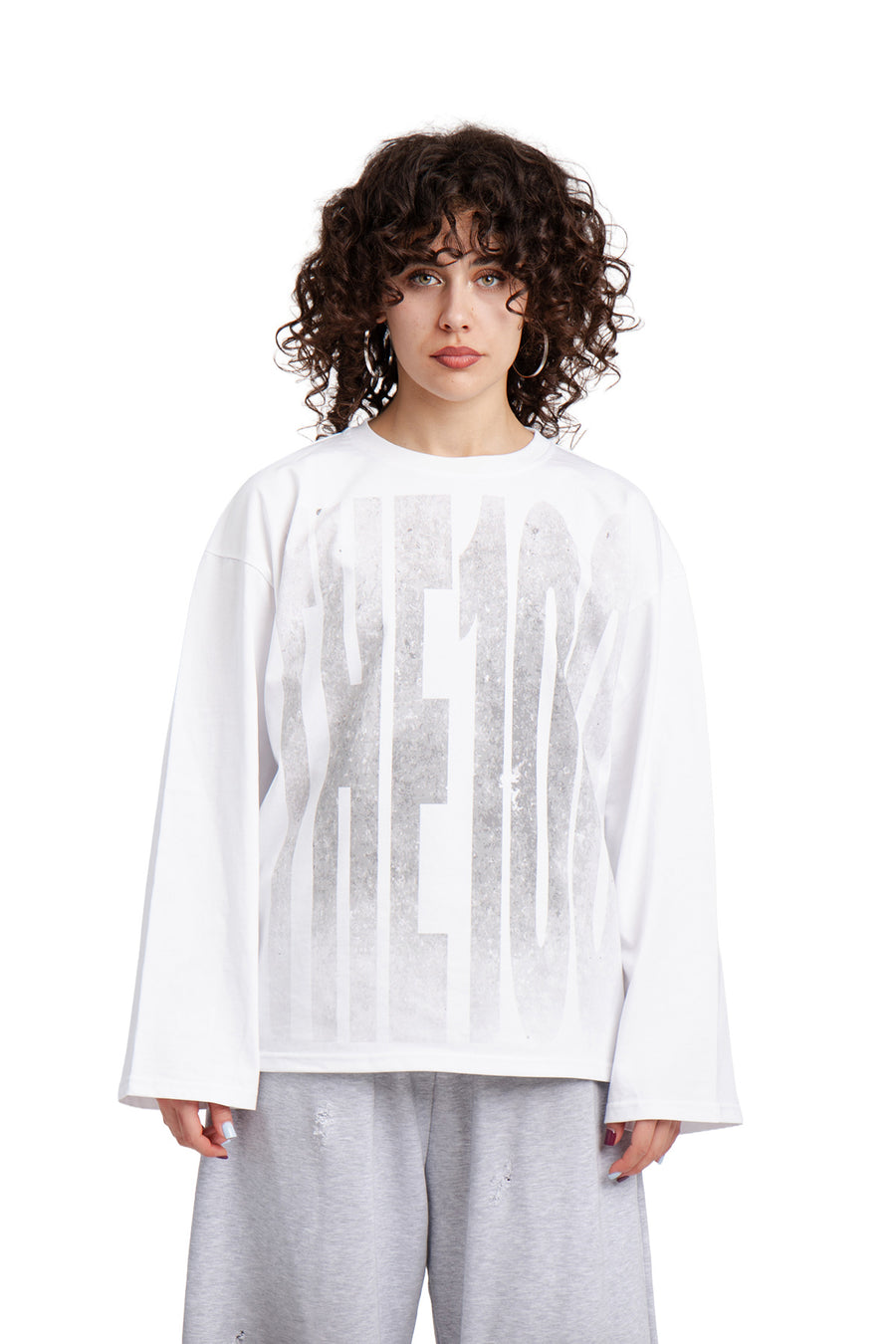 Longsleeve Concrete White