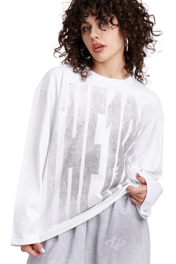Longsleeve Concrete White