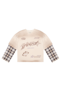 Longsleeve "DOUBLE CHECK" Cream