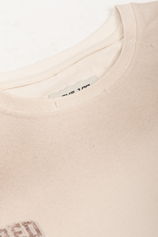 Longsleeve "DOUBLE CHECK" Cream