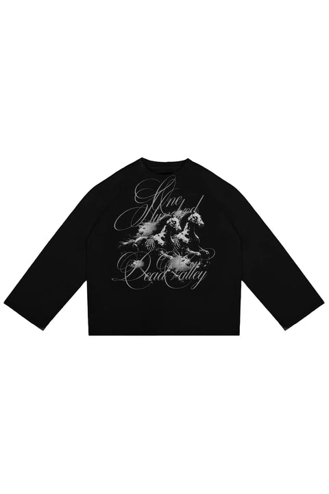 Longsleeve "Dead Valley" Black 1OF1