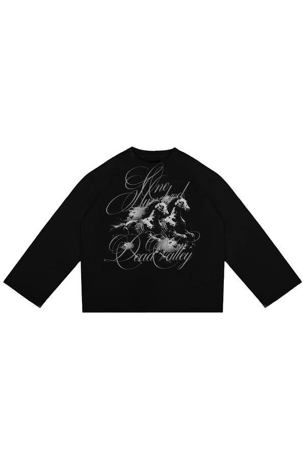 Longsleeve "Dead Valley" Black 1OF1