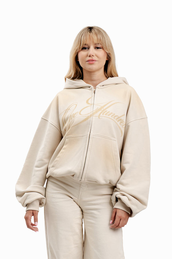 Bluza Puffy Zip Air Brushed Almond Gold