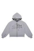 Bluza Duality Reversible Full Zip Light Grey