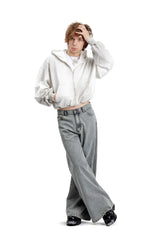 Bluza Zip Puffy Ultra Full Distressed