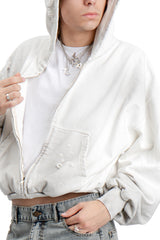 Bluza Zip Puffy Ultra Full Distressed