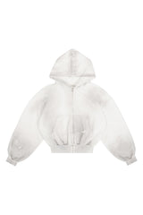 Bluza Zip Puffy Ultra Full Distressed