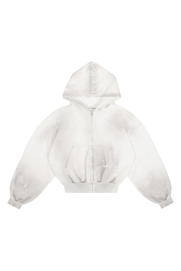 Bluza Zip Puffy Ultra Full Distressed