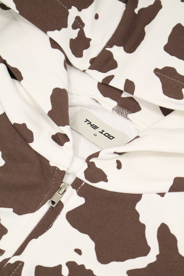 Bluza Zip Reglan Cow