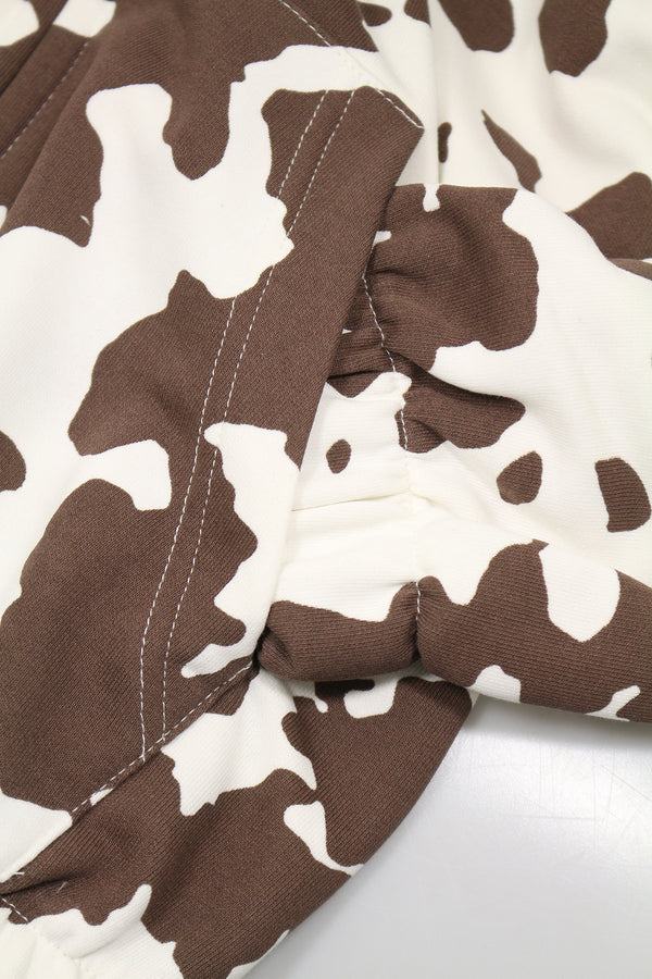 Bluza Zip Reglan Cow