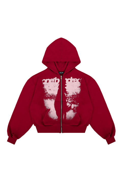 Bluza Puffy Zip Wanted Claret