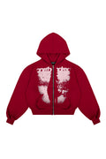 Bluza Puffy Zip Wanted Claret