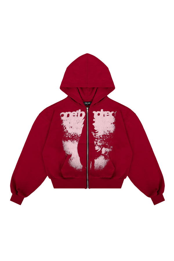 Bluza Puffy Zip Wanted Claret